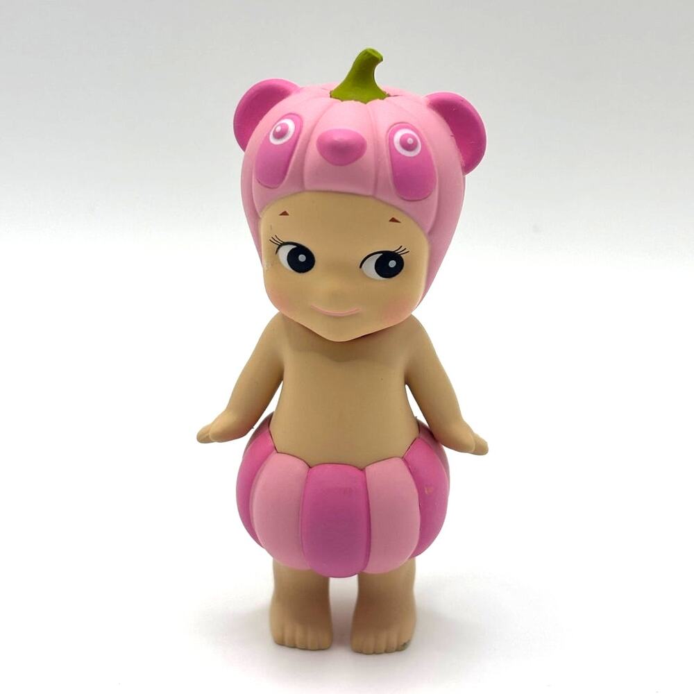 Authentic Sonny Angel Pumpkin Panda Mini Figure, Pumpkin Patch Series